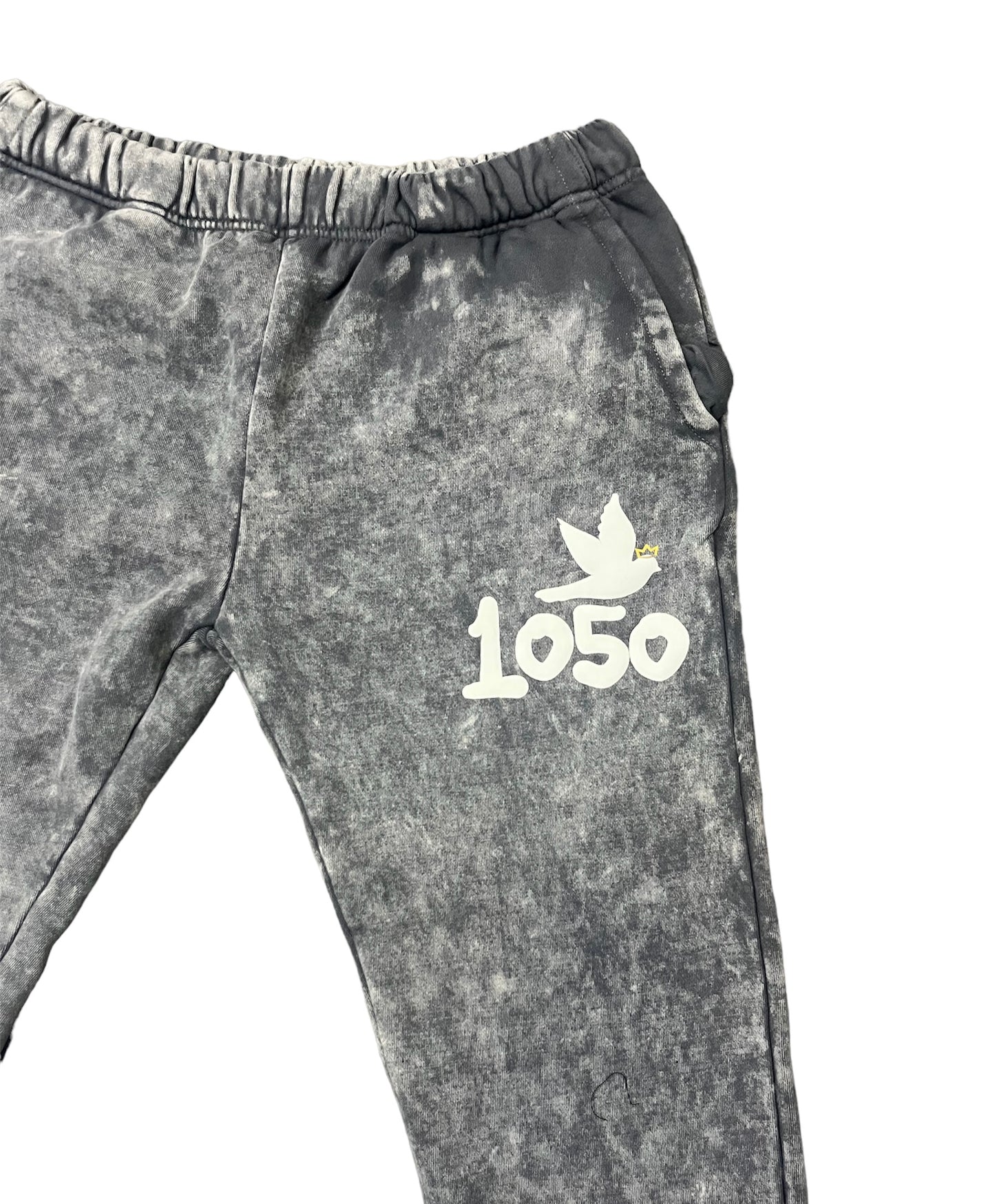 Dove Bird Arabic Joggers Grey